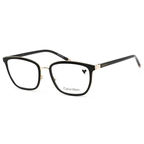 Calvin Klein Unisex Eyeglasses Clear Lens Black Metal Round Frame CK22100 001