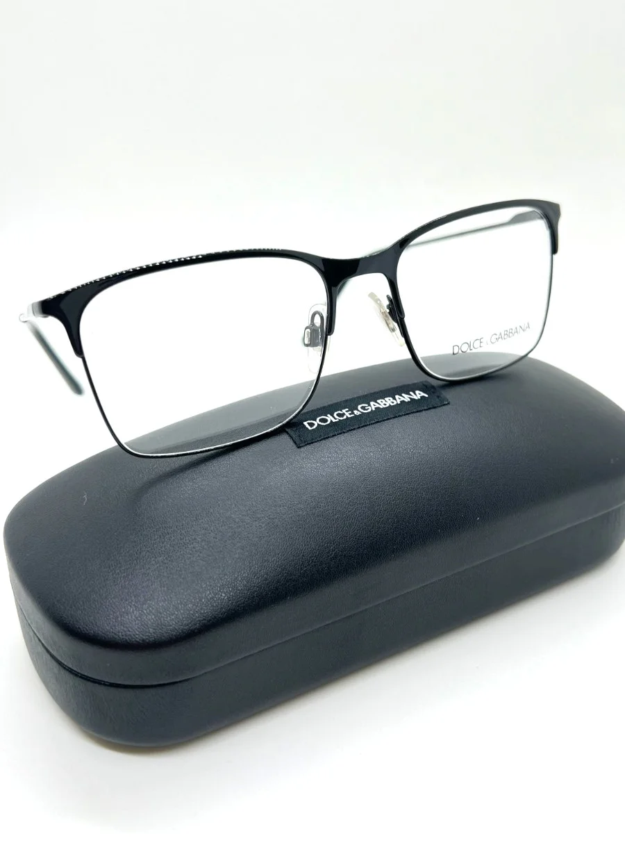 DOLCE & GABBANA DG 1289 01 Unisex Eyeglasses 54-17-145 Back 100% Authentic