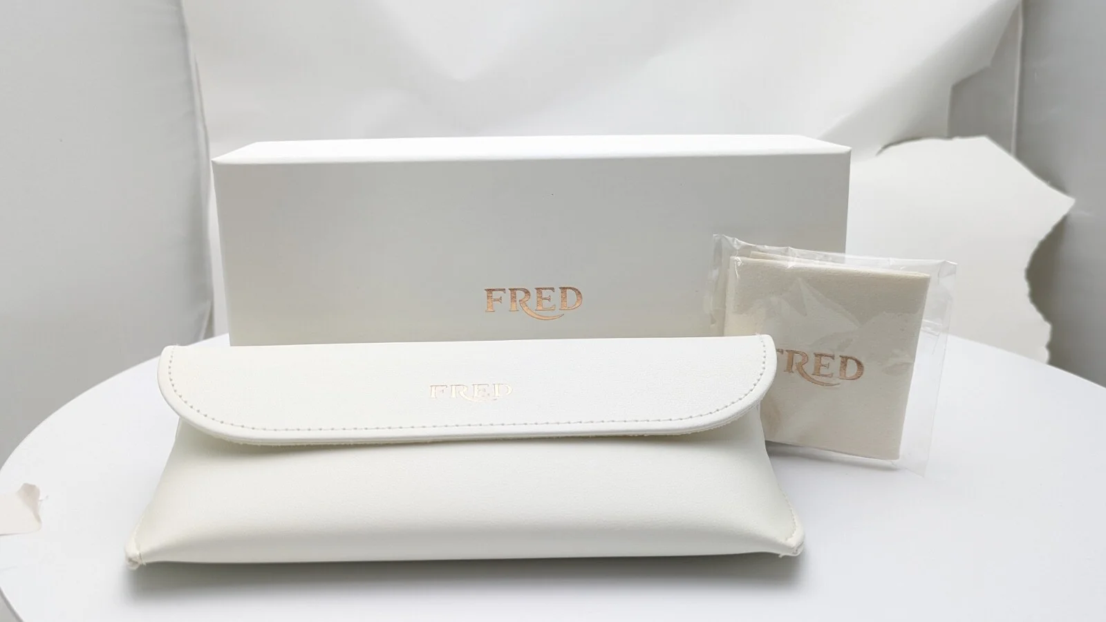 Fred FG50042U 030 Gold Rectangle Unisex Eyeglasses 59mm 2